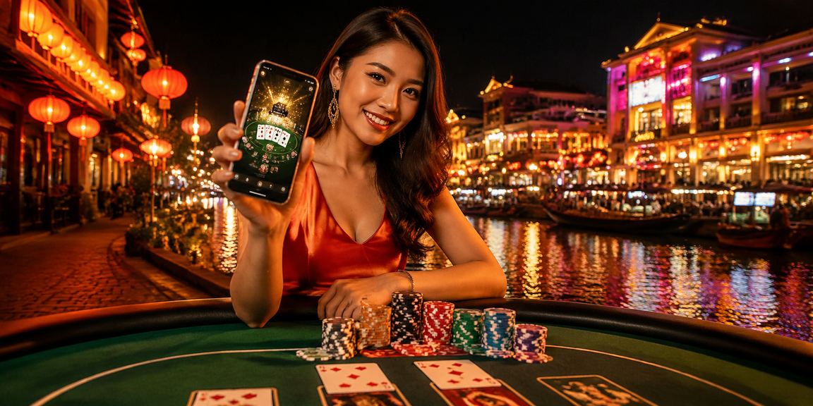 Permainan Baccarat gaya Melayu di Melaka dengan suasana tempatan